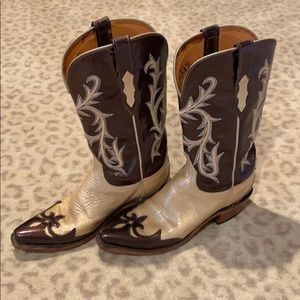 Lucchese 1883 Parent Leather Cowgirl Boots
